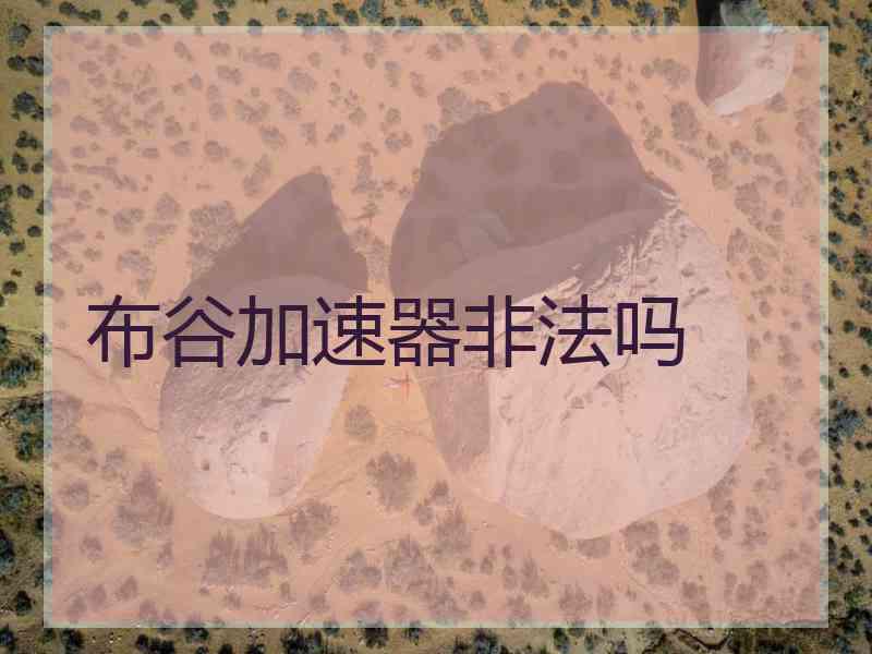 布谷加速器非法吗