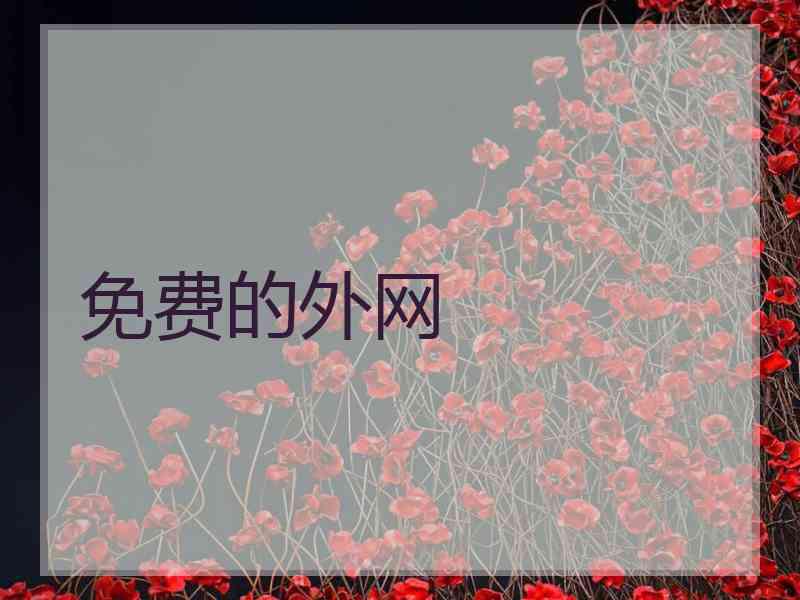 免费的外网