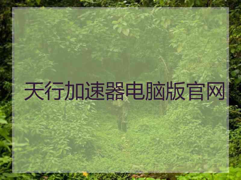 天行加速器电脑版官网