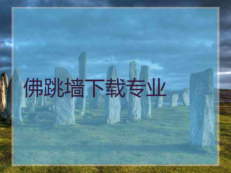 佛跳墙下载专业