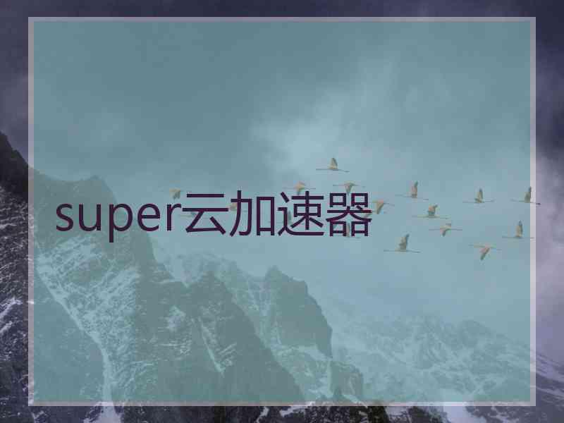 super云加速器