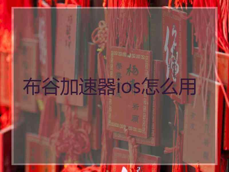 布谷加速器ios怎么用