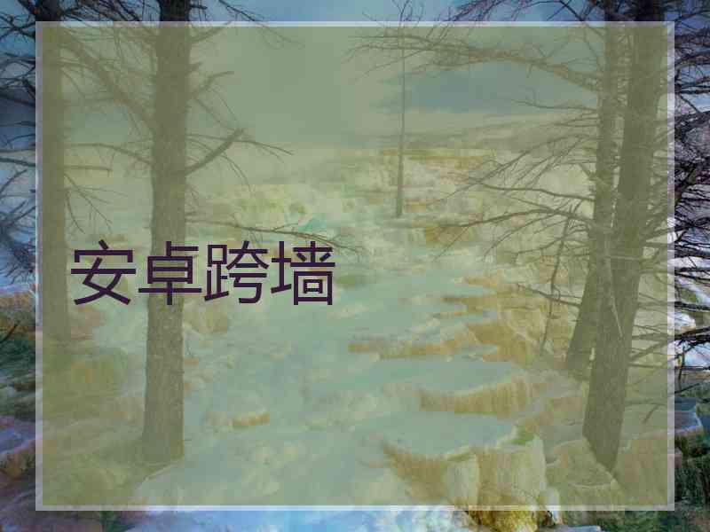 安卓跨墙
