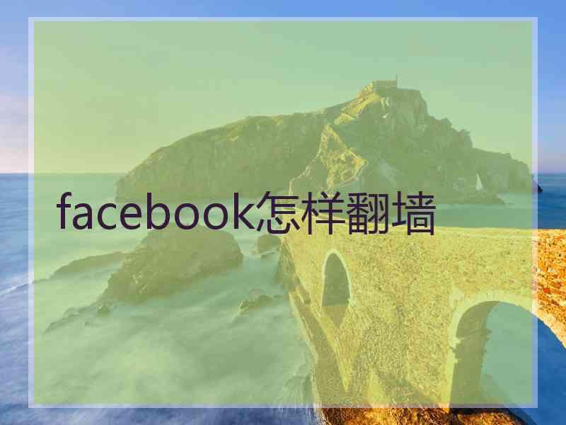 facebook怎样翻墙