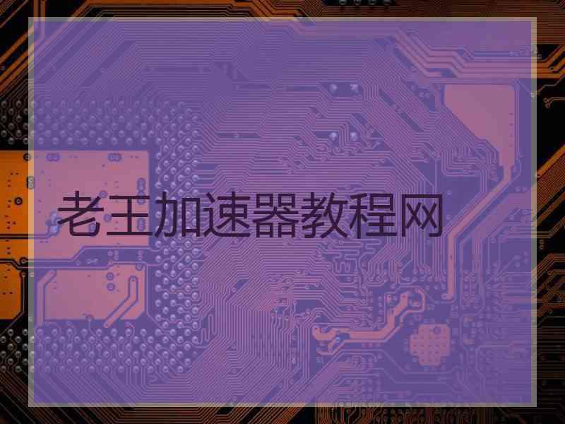 老王加速器教程网