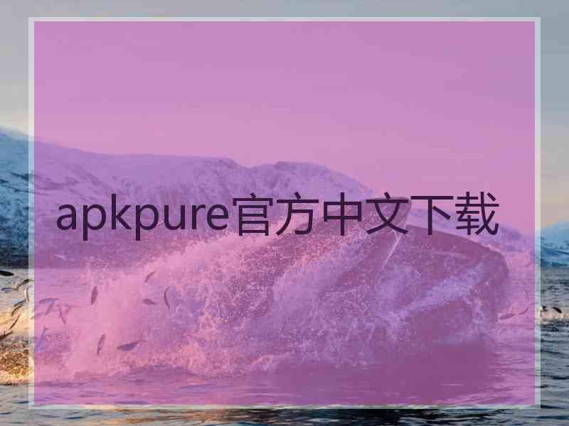 apkpure官方中文下载