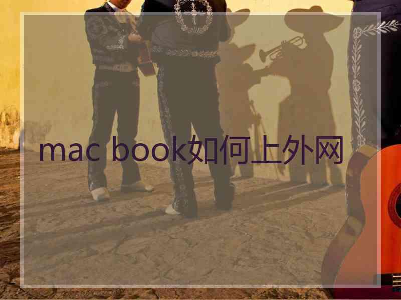 mac book如何上外网