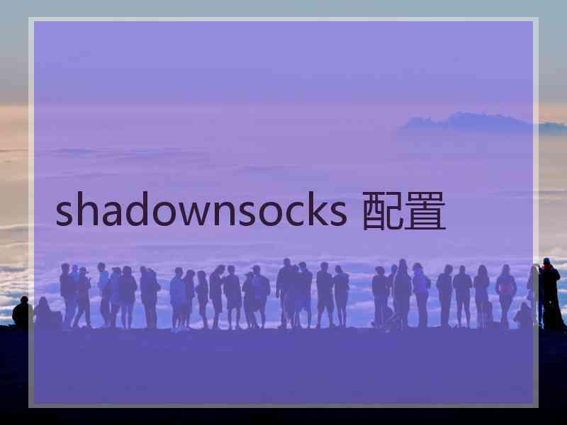 shadownsocks 配置