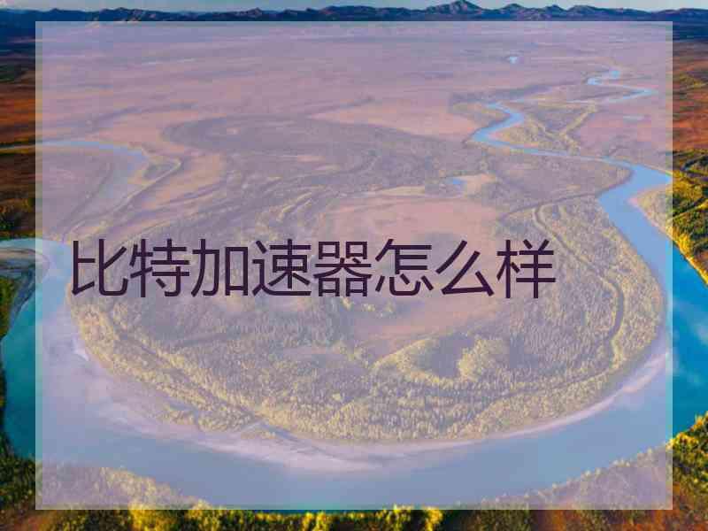 比特加速器怎么样