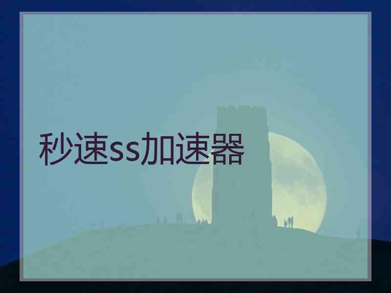 秒速ss加速器