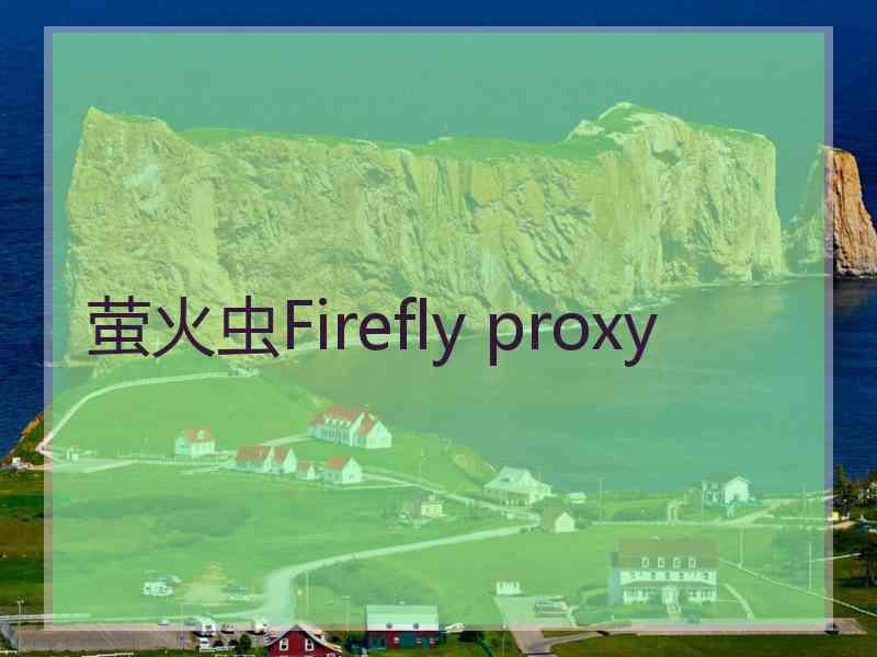萤火虫Firefly proxy