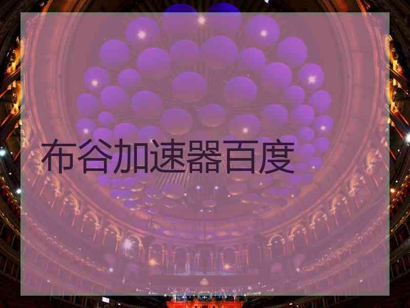 布谷加速器百度