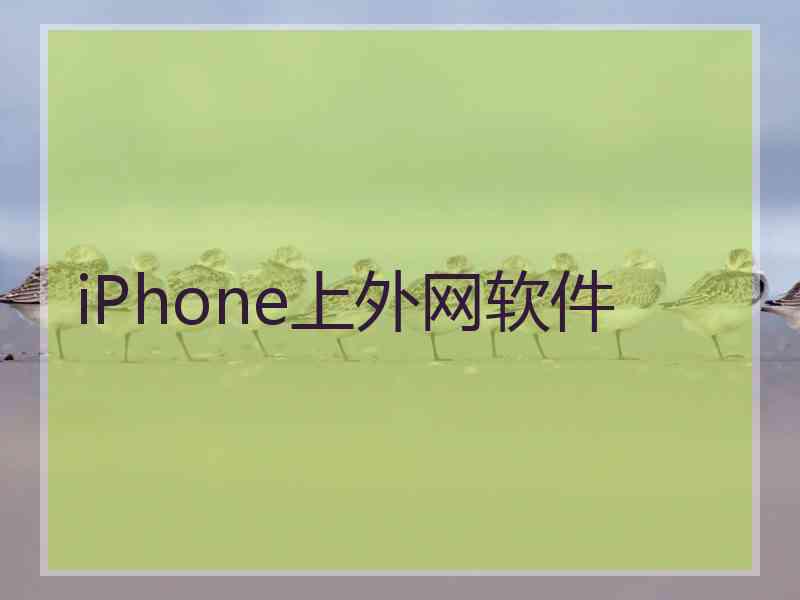 iPhone上外网软件