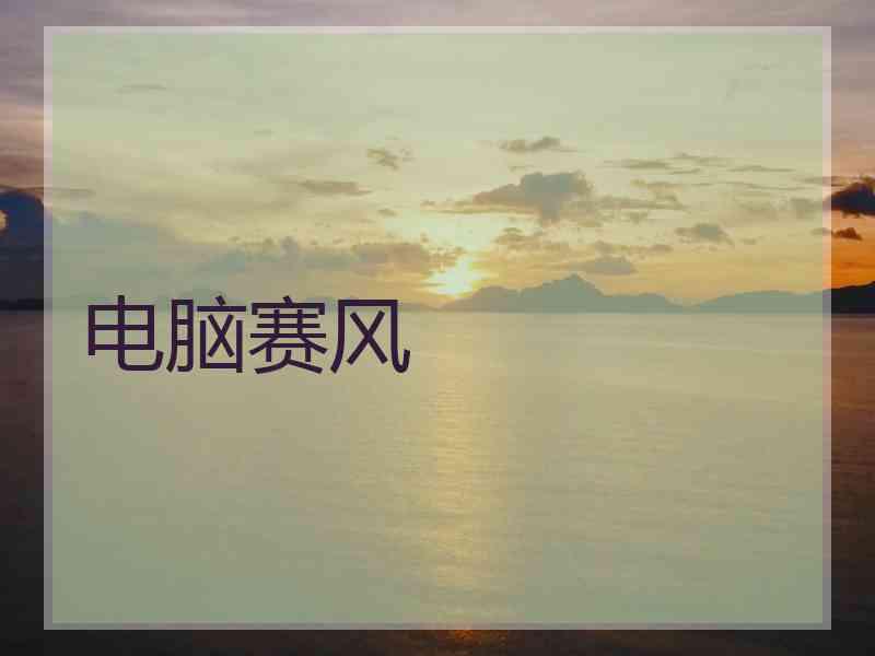 电脑赛风