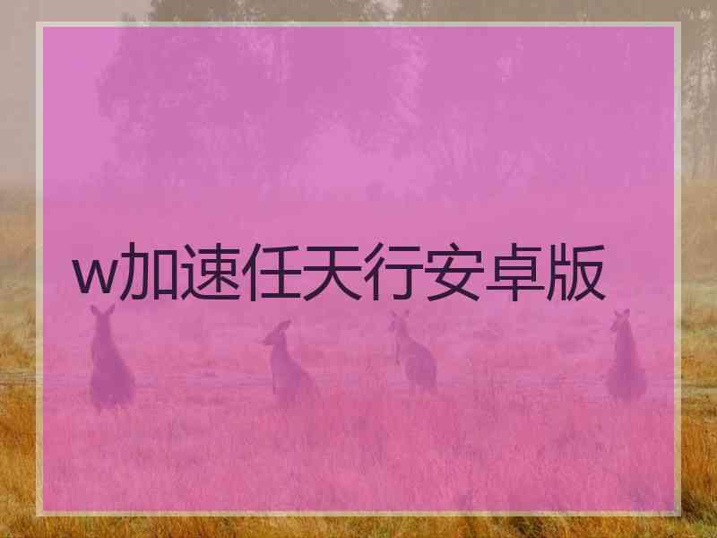 w加速任天行安卓版