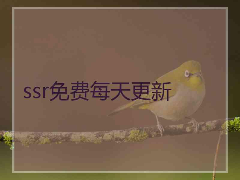 ssr免费每天更新