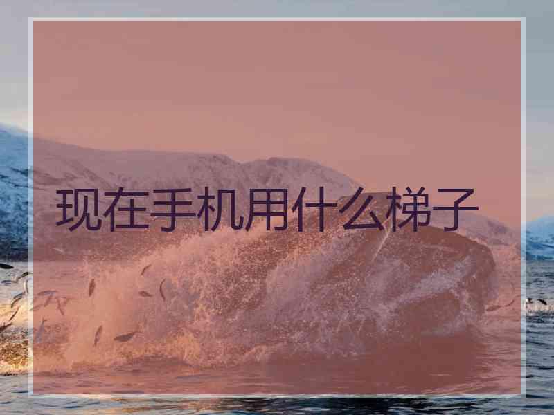 现在手机用什么梯子