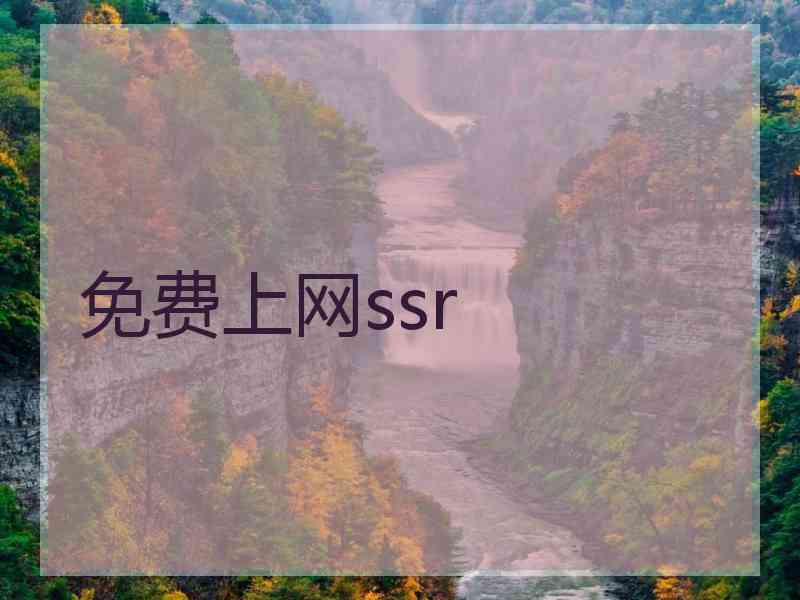 免费上网ssr