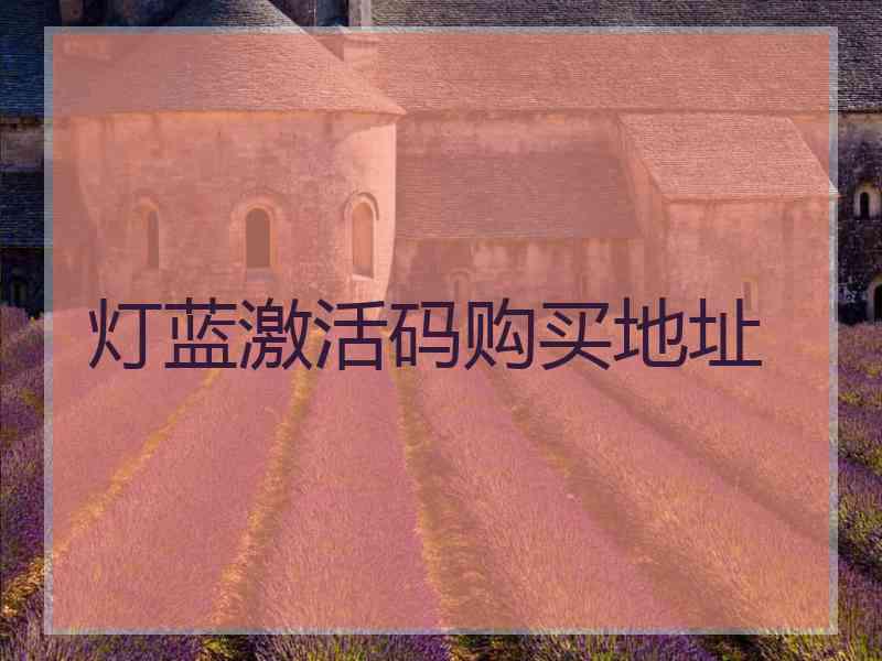 灯蓝激活码购买地址