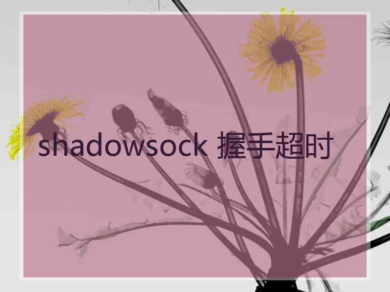 shadowsock 握手超时
