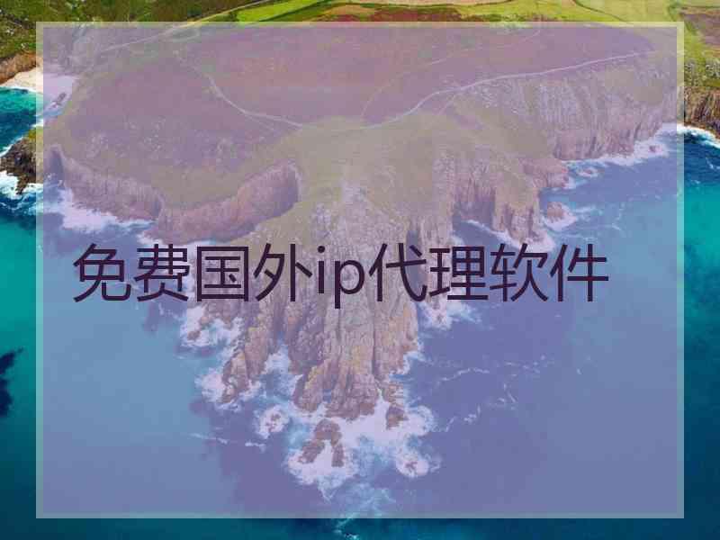 免费国外ip代理软件
