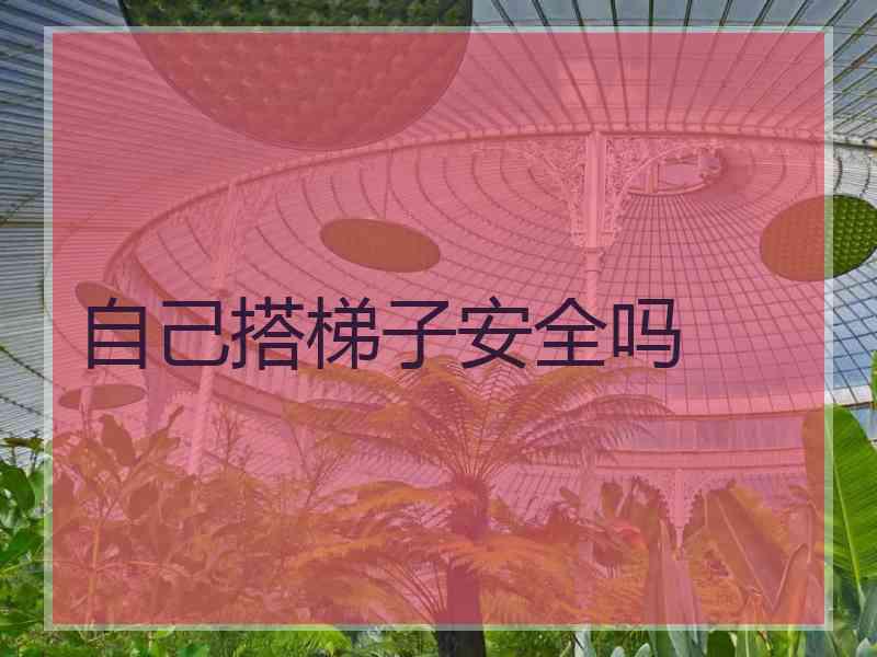 自己搭梯子安全吗