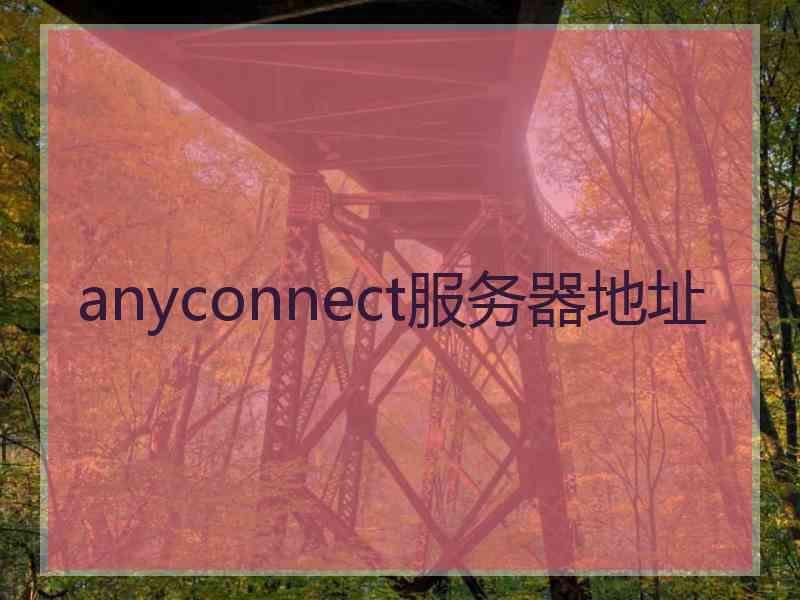 anyconnect服务器地址