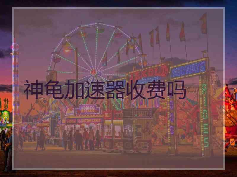 神龟加速器收费吗