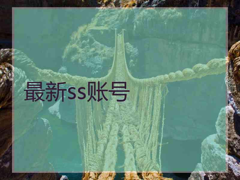 最新ss账号