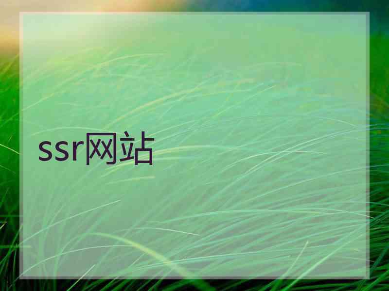 ssr网站