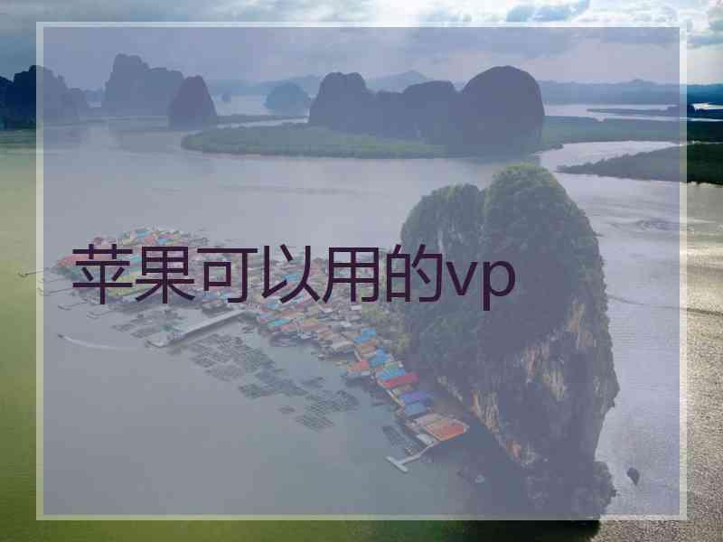 苹果可以用的vp