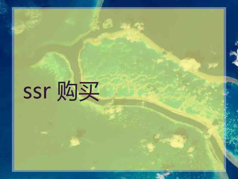ssr 购买